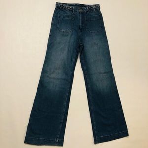H&M flare high waist denim jeans